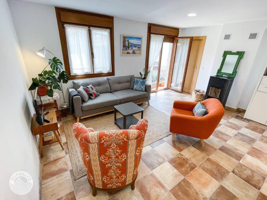 Casa Zunbeltz De 3 Habitaciones En Plena Montana Lezaun Ngoại thất bức ảnh